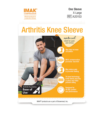 IMAK Compression Arthritis Knee Sleeve Large 1.0ea