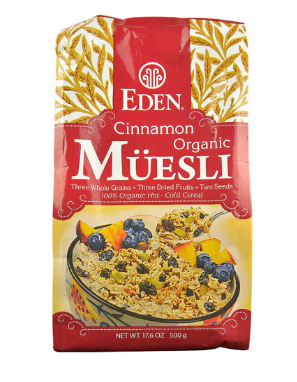 Eden Foods Organic Muesli Cinnamon 17.6 oz