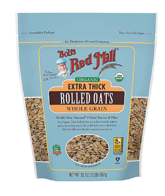 Organic Rolled Oats Extra Thick Bobs Red Mill 32oz