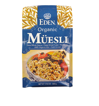 Eden Foods Organic Muesli Unflavored 17.6 oz