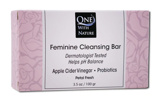 One With Nature Feminine Cleansing Bar Petal Fresh  3.5 oz