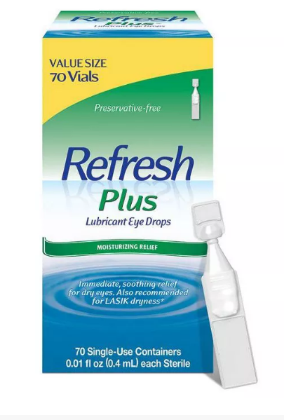 Refresh Plus Preservative Free Lubricant Eye Drops 70ct