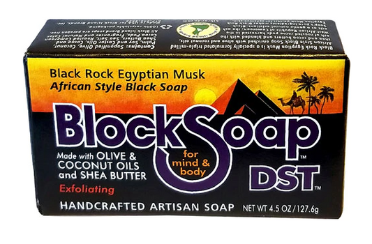 Block Island Block Soap Bar Black Rock Egyptian Musk 4.5 oz