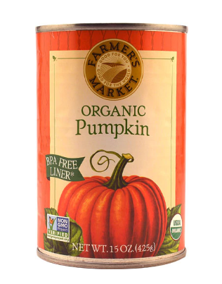 Farmers Market Organic Canned Pumpkin 15 oz