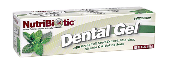 NutriBiotic Dental Gel Peppermint  4.5oz
