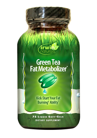 Irwin Naturals Green Tea Fat Metabolizer Dietary Supplement Liquid Softgels 75.0