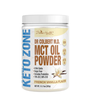 Keto Zone Divine Health Dr. Colbert MD MCT Oil French Vanilla 11.11oz