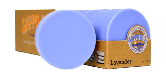 Sappo Hill Glycerine Cream Soap Lavender 12 Bars