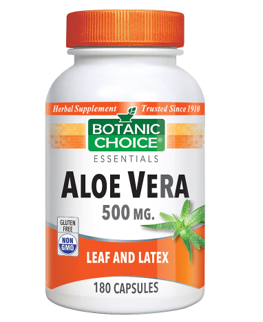 Botanic Choice Aloe Vera 500 mg Herbal Supplement Capsules 180.0Each