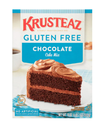 Krusteaz Cake Mix Gluten Free Chocolate 18 oz