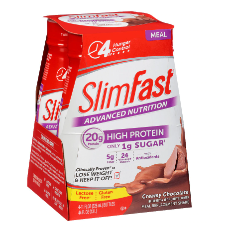 SlimFast Advanced NutritionHigh Protein Creamy Chocolate 11.0oz  4 2pack