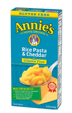 Rice Pasta and Cheddar Annies Homegrown 6oz 12ct