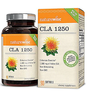 Naturewise Softgels CLA 1250 1000 mg 90 Softgels