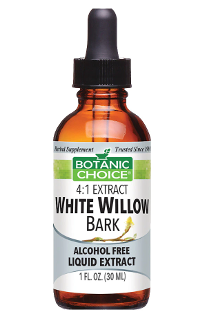 White Willow Bark A and F Liquid Extract  Botanic Choice 1oz