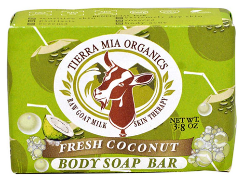 Tierra Mia Organics Body Soap Fresh Coconut 3.8oz