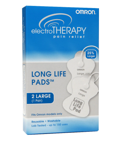 Omron Large Long Life Pads for TENS Unit PMLLPAD Large 1 Pair