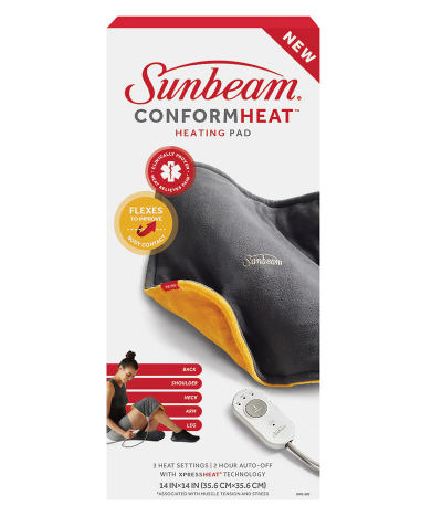 Sunbeam ConformHeat Heating Pad Gray