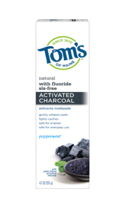 Toms of Maine Activated Charcoal Anticavity Toothpaste Peppermint 4.7oz