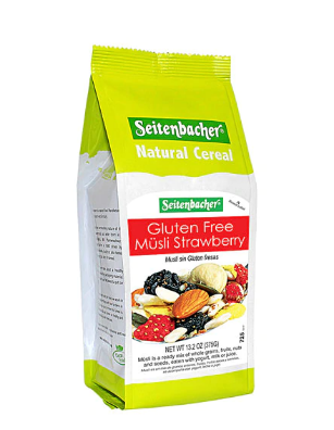 Seitenbacher Musli Cereal Gluten Free Strawberry  13.2 oz