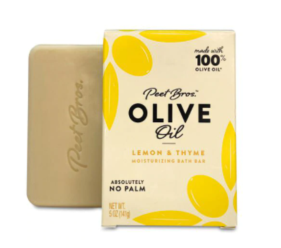 Peet Bros Olive Oil Bar Soap Lemon and Thyme  5 oz