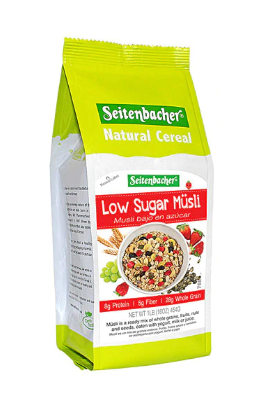 Seitenbacher Natural Cereal Low Sugar Musli 16oz