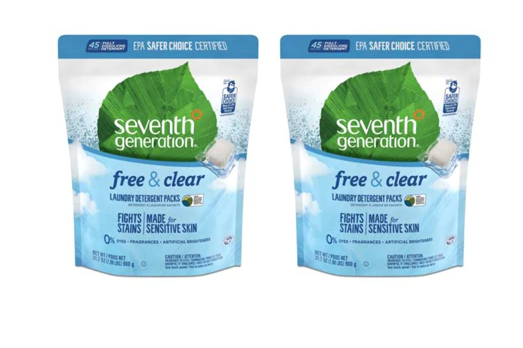 Seventh Generation Free and Clear Laundry Detergent Packs