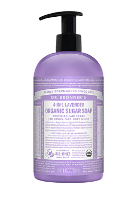 Dr. Bronners Organic 4 in 1 Pump Soap Sugar Lavender 24floz