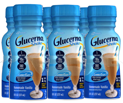 Glucerna Diabetes Nutritional Shake Homemade Vanilla 8fl oz 6 Count