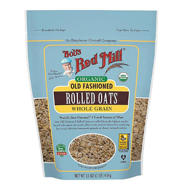 Bobs Red Mill Organic Rolled Oats Old fashioned 16oz