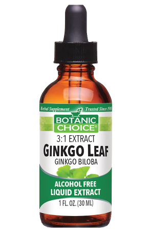 Botanic Choice Herbal Supplement Ginkgo Leaf Liquid 1 Oz