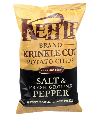 Kettle Chips Krinkle Cut Potato Chips Salt 8.5oz