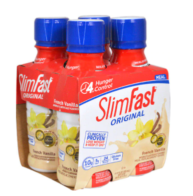 SlimFast Original RTD Meal Replacement Shake French Vanilla  4 Pack