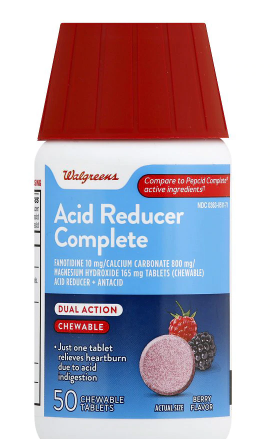 Walgreens Acid Controller Complete Chewable Tablet