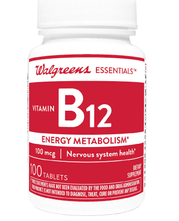 Walgreens Vitamin B12 Cyanocobalamin 100 mcg 100.0ea