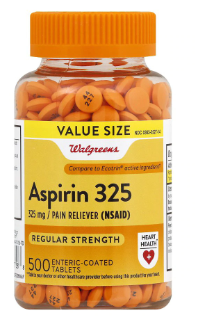 Walgreens Aspirin 325mg Enteric Coated Tablets
