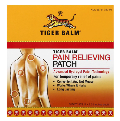 Tiger Balm Pain Relieving Patch 5ct