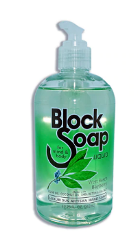 Block Island Block Soap Liquid Hand Soap West Beach Bayberry 12.25oz 2pk
