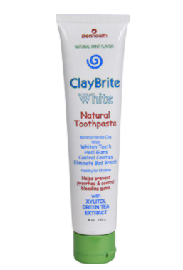 Zion Health ClayBrite White Natural Toothpaste