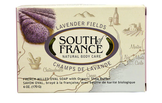 South of France French Milled Oval Soap Lavender Fields  6 oz