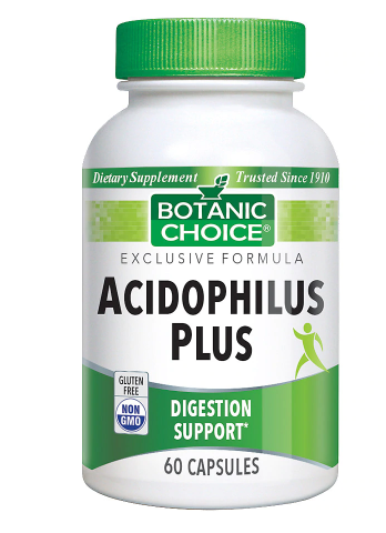 Botanic Choice Supplement Dietary Capsules Acidophilus Plus 60.0Each