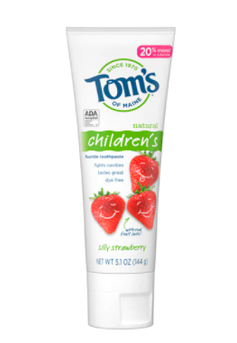 Tom's of Maine Children's Anticavity Toothpaste Silly Strawberry 5.1oz