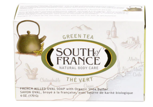 South of France French Milled Oval Soap Green Tea  6 oz