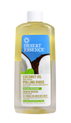 Desert Essence Coconut Oil Dual Phase Pulling Rinse  8 fl oz