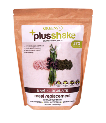 Greens Plus Meal Replacement PlusShake Raw Chocolate 1.5 lbs