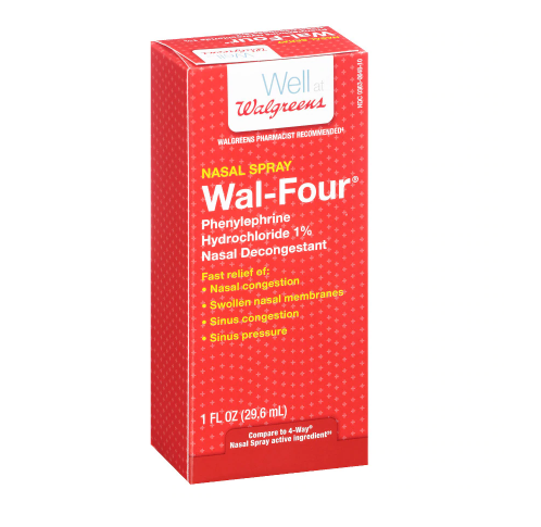 Walgreens Wal Four Nasal Decongestant Spray 1oz