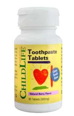 Childlife Toothpaste Tablet Natural Berry 500 mg 60 Tablets