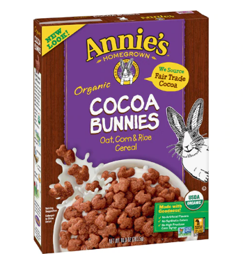 Organic Cocoa Bunnies Cereal Annies Homegrown 10oz