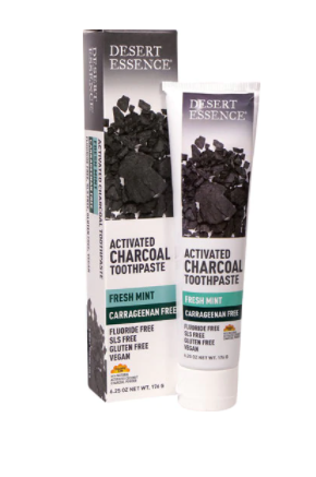 Desert Essence Activated Charcoal Toothpaste Fresh Mint  6.25 oz