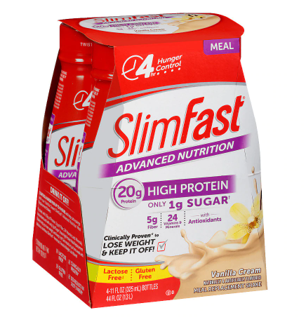 SlimFast Advanced Nutrition High Protein Meal Replacement Shake 11oz 4pk