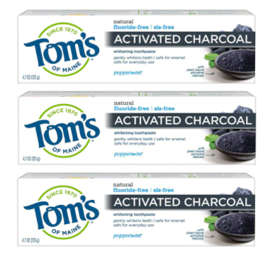 Toms of Maine Activated Charcoal Fluoride Free